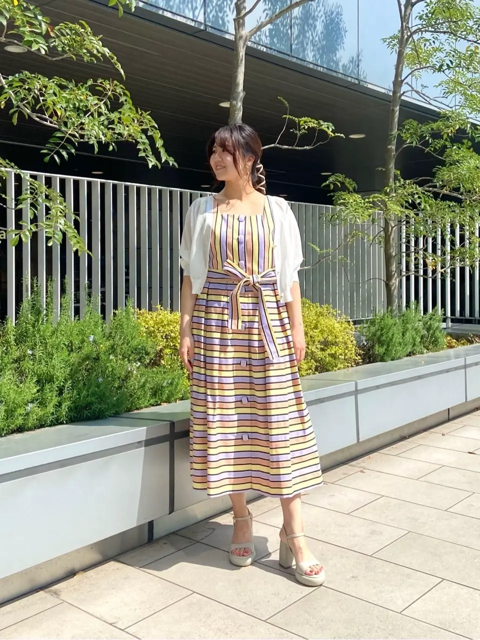 グレースクラス　マルチボーダージャガードワンピース マルチボーダージャガードワンピース / GRACE CONTINENTAL