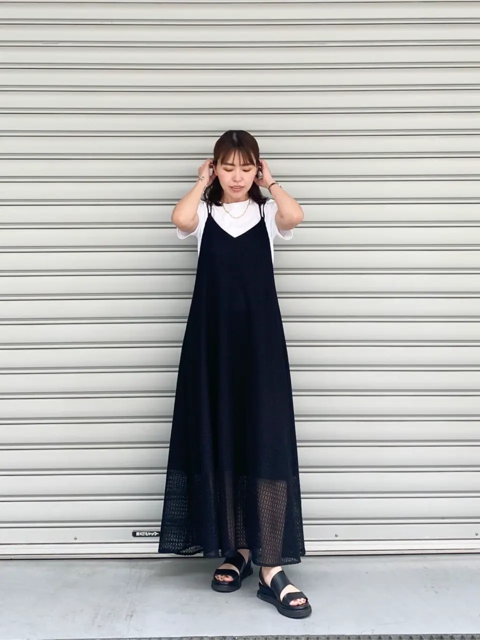 8/5までお値下☆2024ss グレースコンチネンタル　メッシュキャミワンピース メッシュレースキャミワンピース / GRACE CONTINENTAL | GRACE