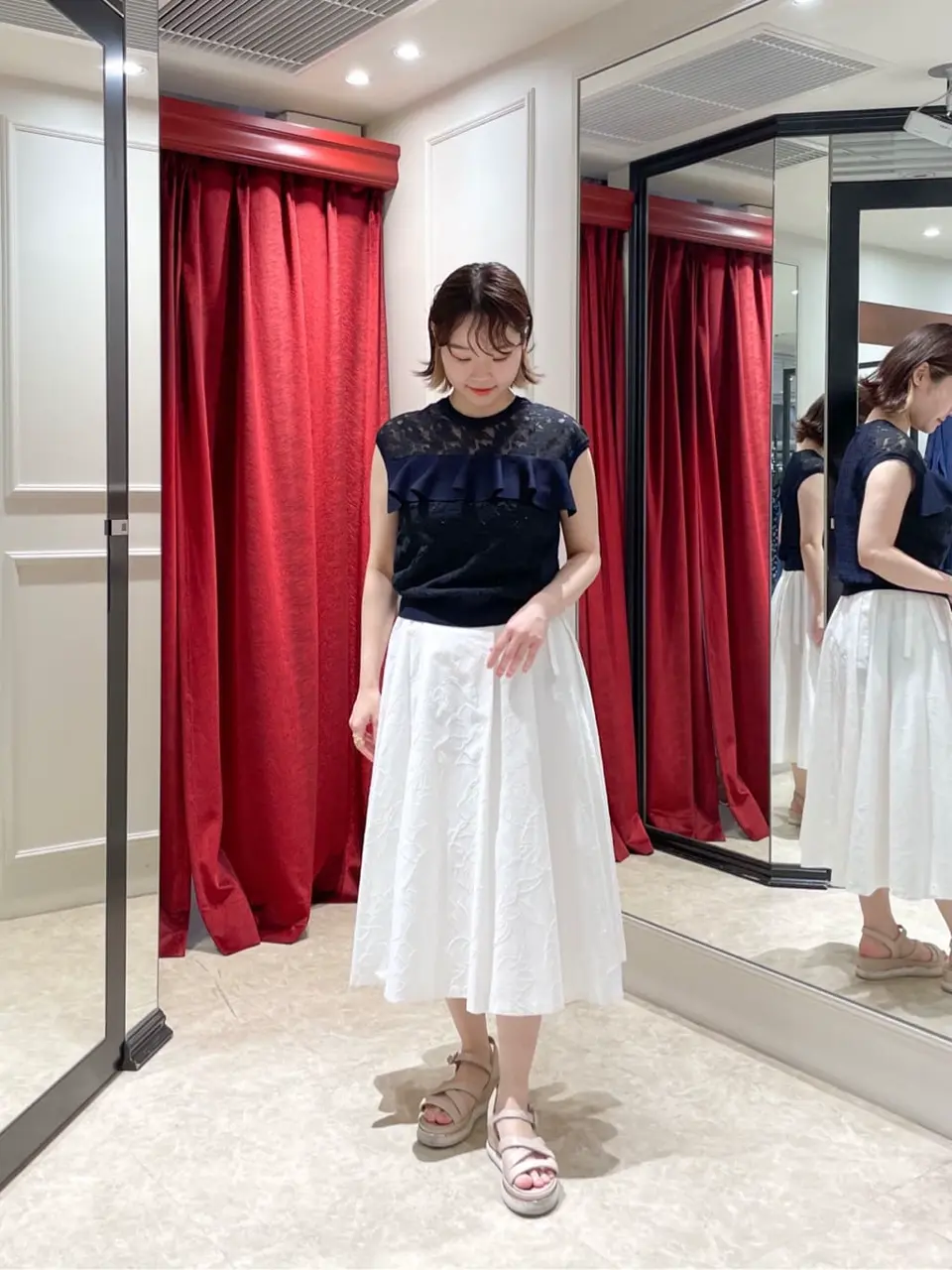 GRACE CONTINENTAL SAYUMI Nagashima コーディネート画像