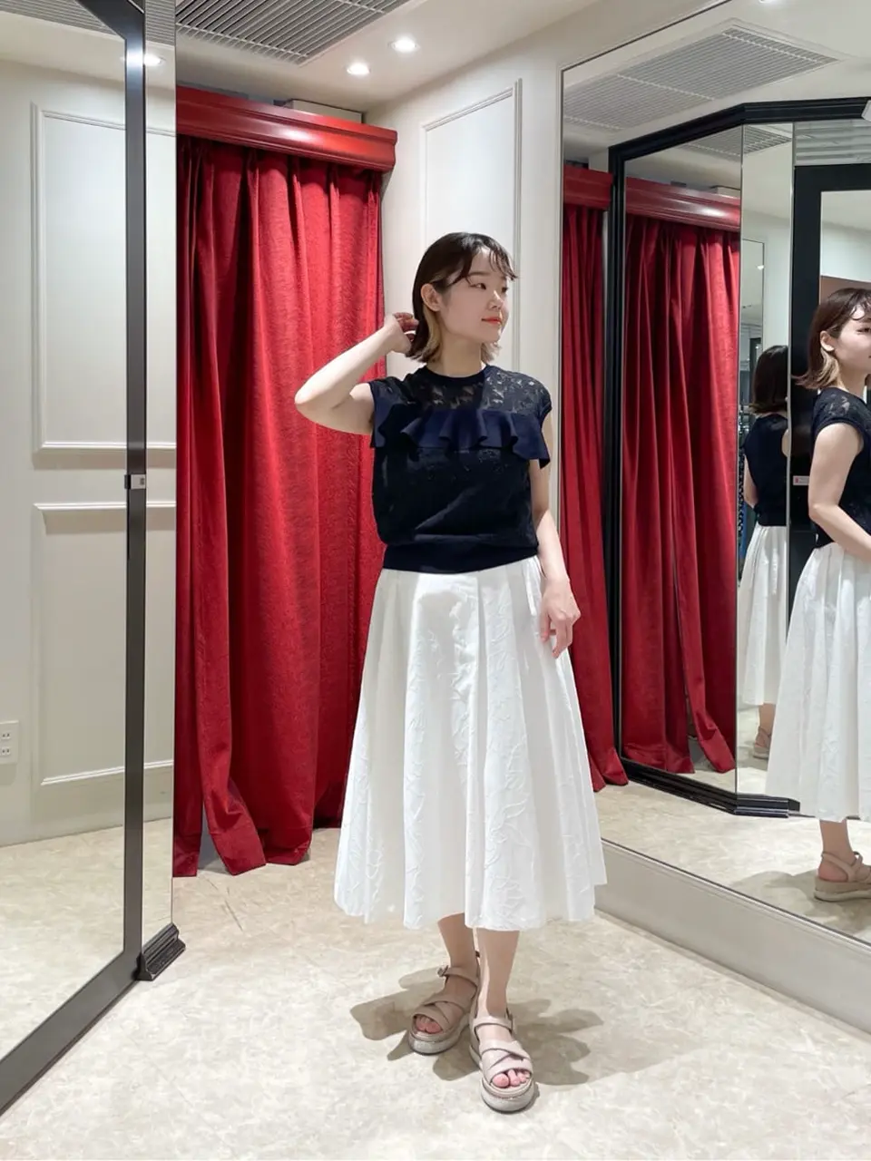 GRACE CONTINENTAL SAYUMI Nagashima コーディネート画像