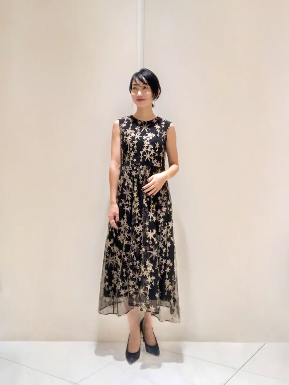 スター刺繍フレアドレス / GRACE CONTINENTAL | GRACE
