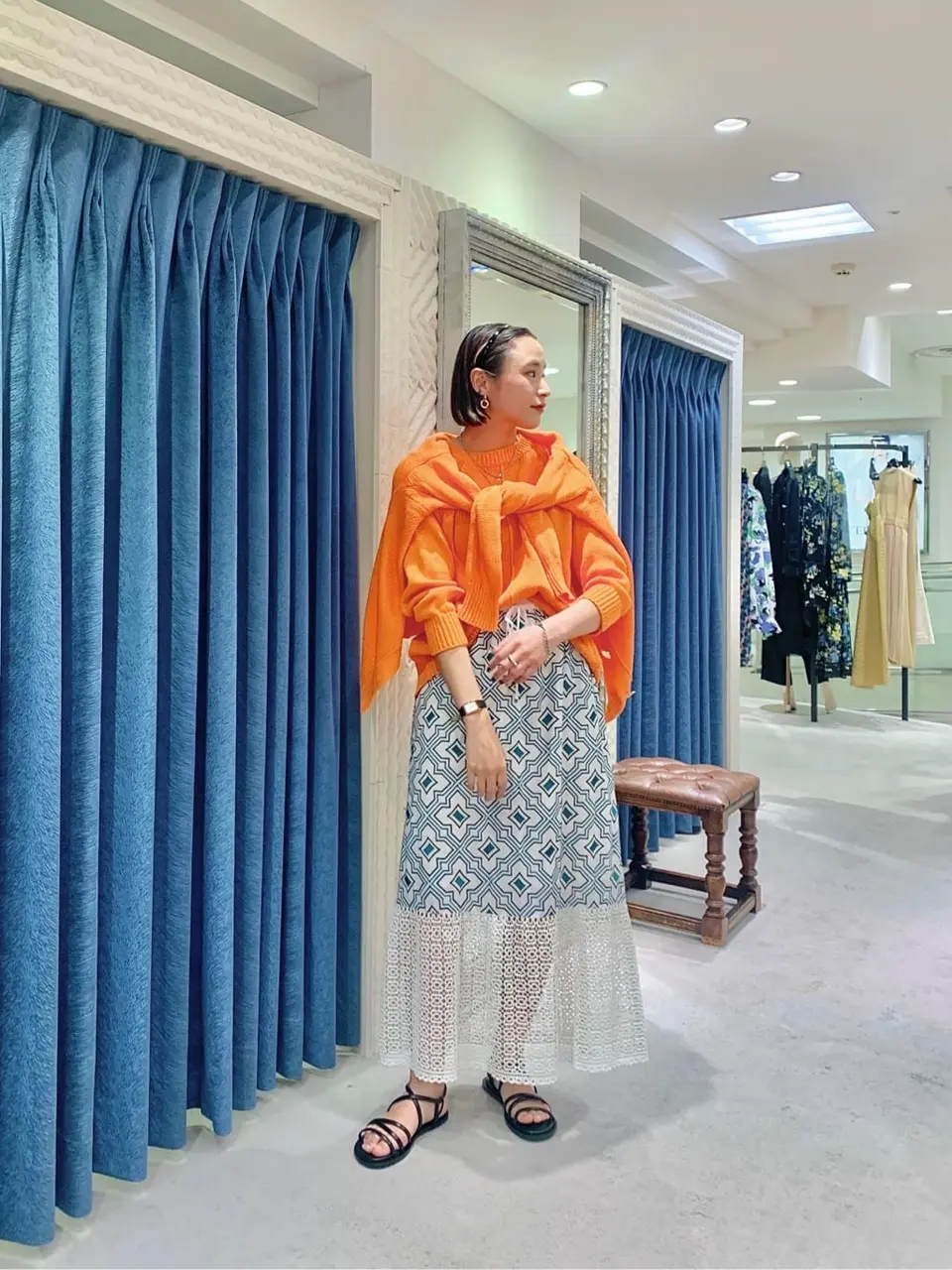 GRACE CONTINENTAL haruka iwasaki コーディネート画像