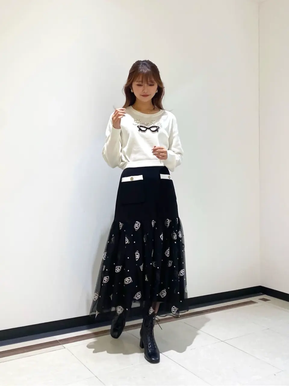 GRACE CONTINENTAL MORITA AI コーディネート画像