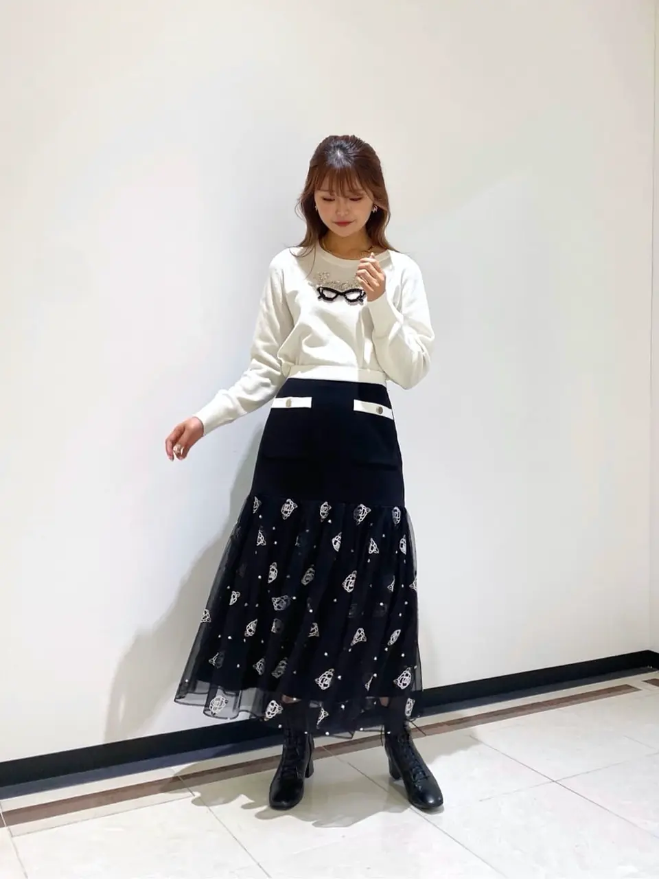 GRACE CONTINENTAL MORITA AI コーディネート画像