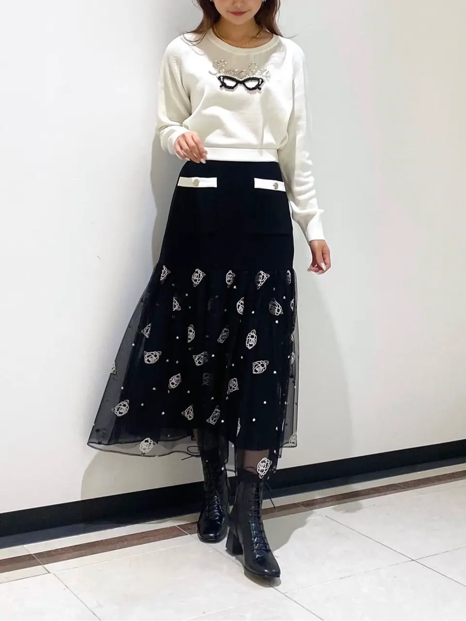 GRACE CONTINENTAL MORITA AI コーディネート画像