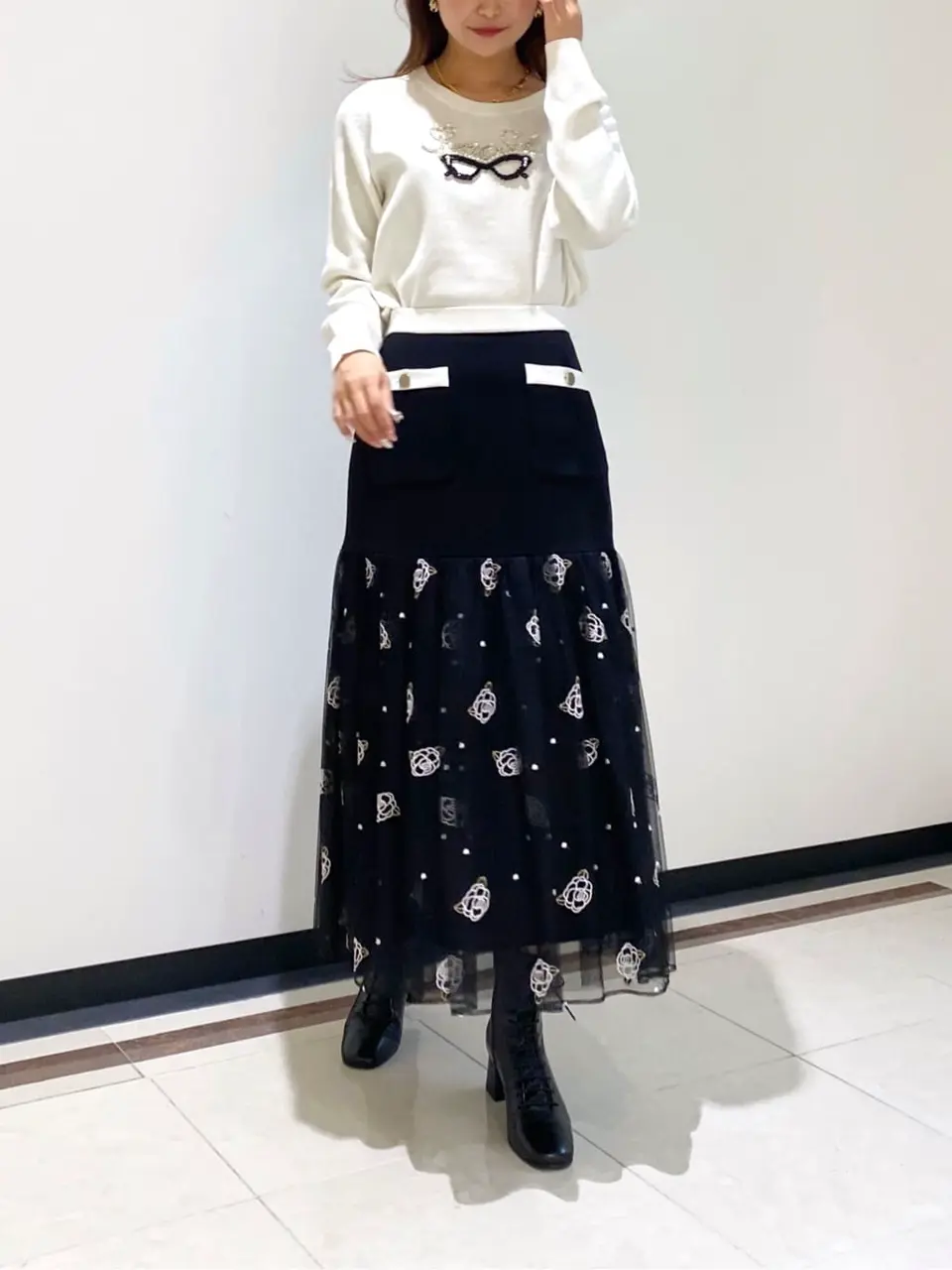 GRACE CONTINENTAL MORITA AI コーディネート画像