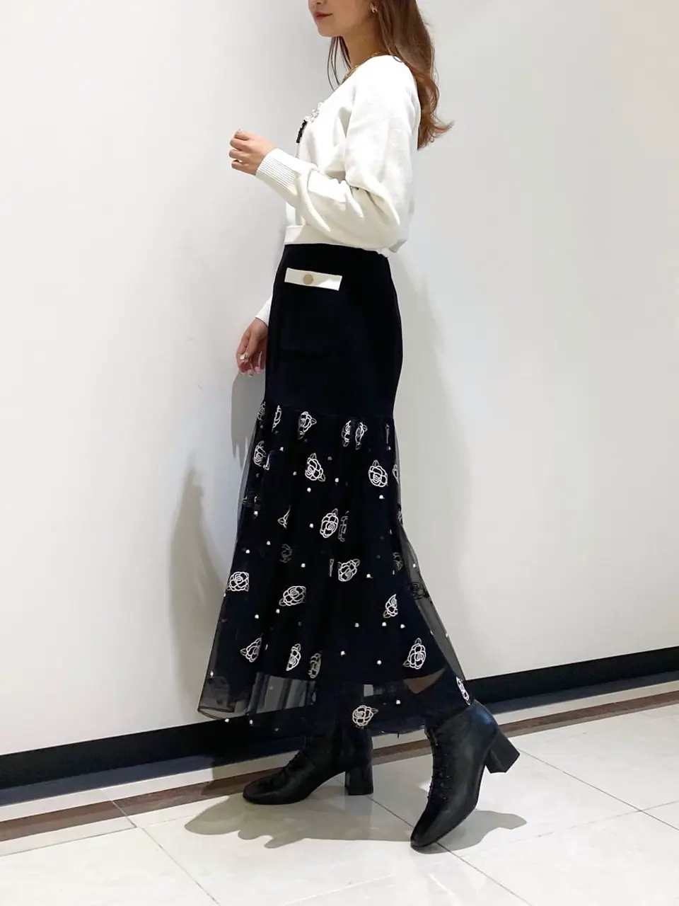 GRACE CONTINENTAL MORITA AI コーディネート画像