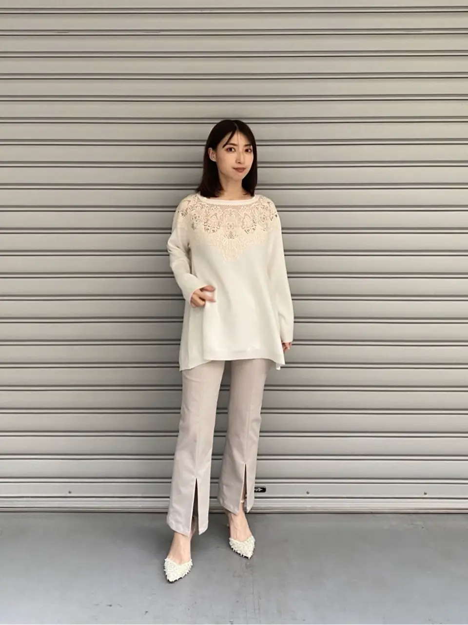 グレースコンチネンタル　ストレッチスリットパンツ ストレッチスリットパンツ / GRACE CONTINENTAL | GRACE