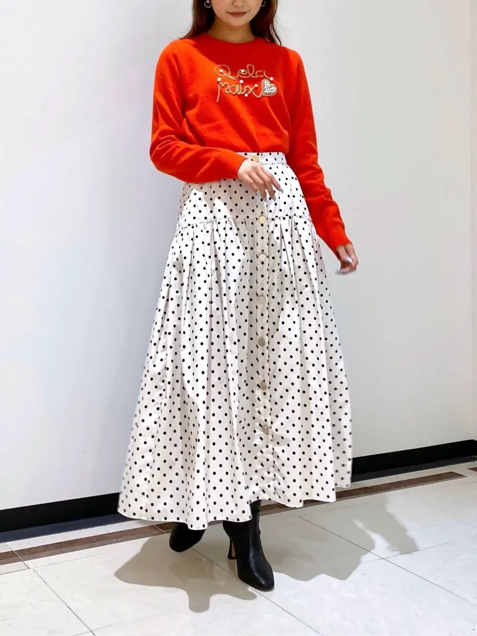 GRACE CONTINENTAL MORITA AI コーディネート画像