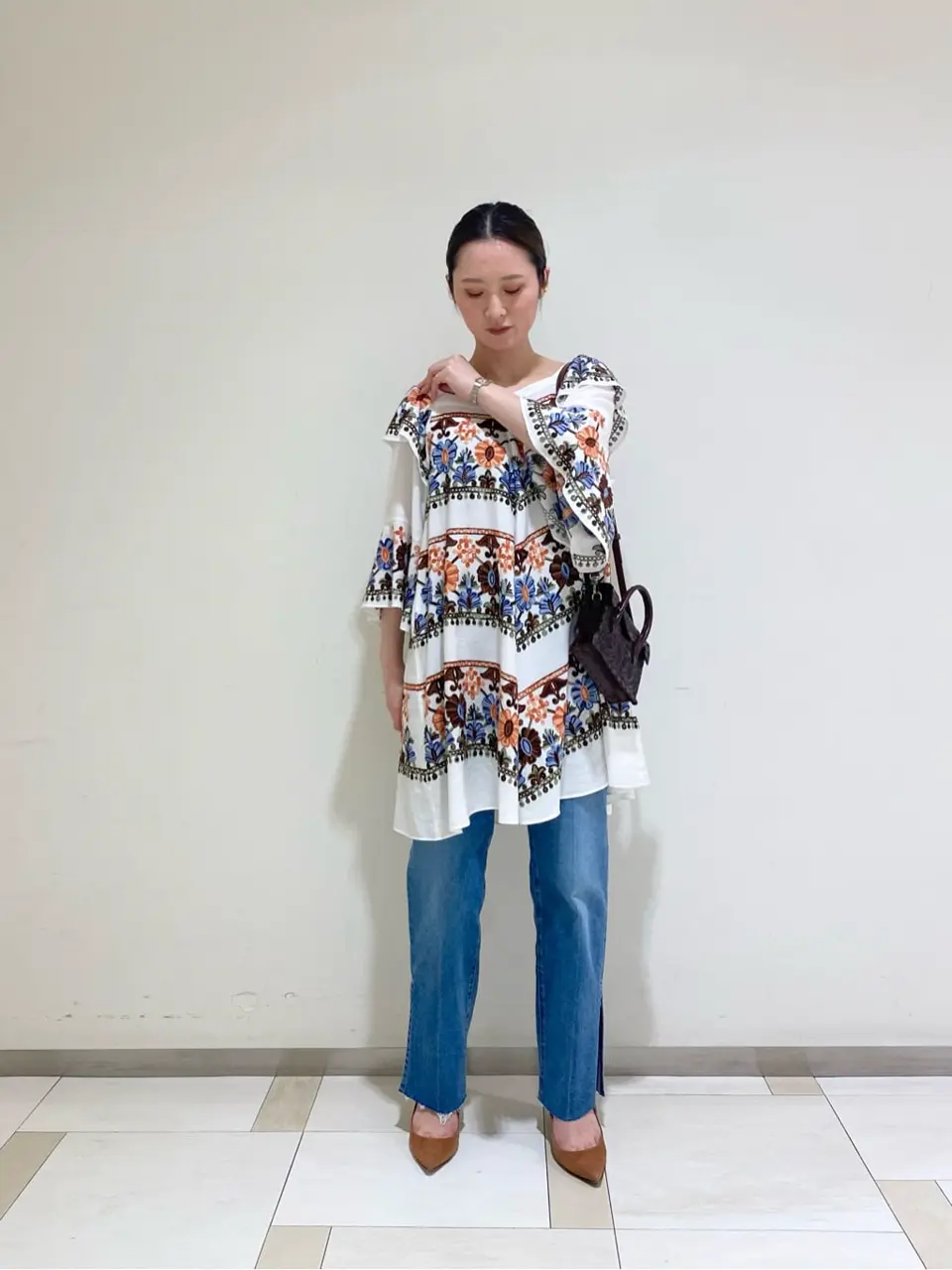 グレースコンチネンタル　チュニック　刺繍 フレアチュニックトップ / GRACE CONTINENTAL | GRACE