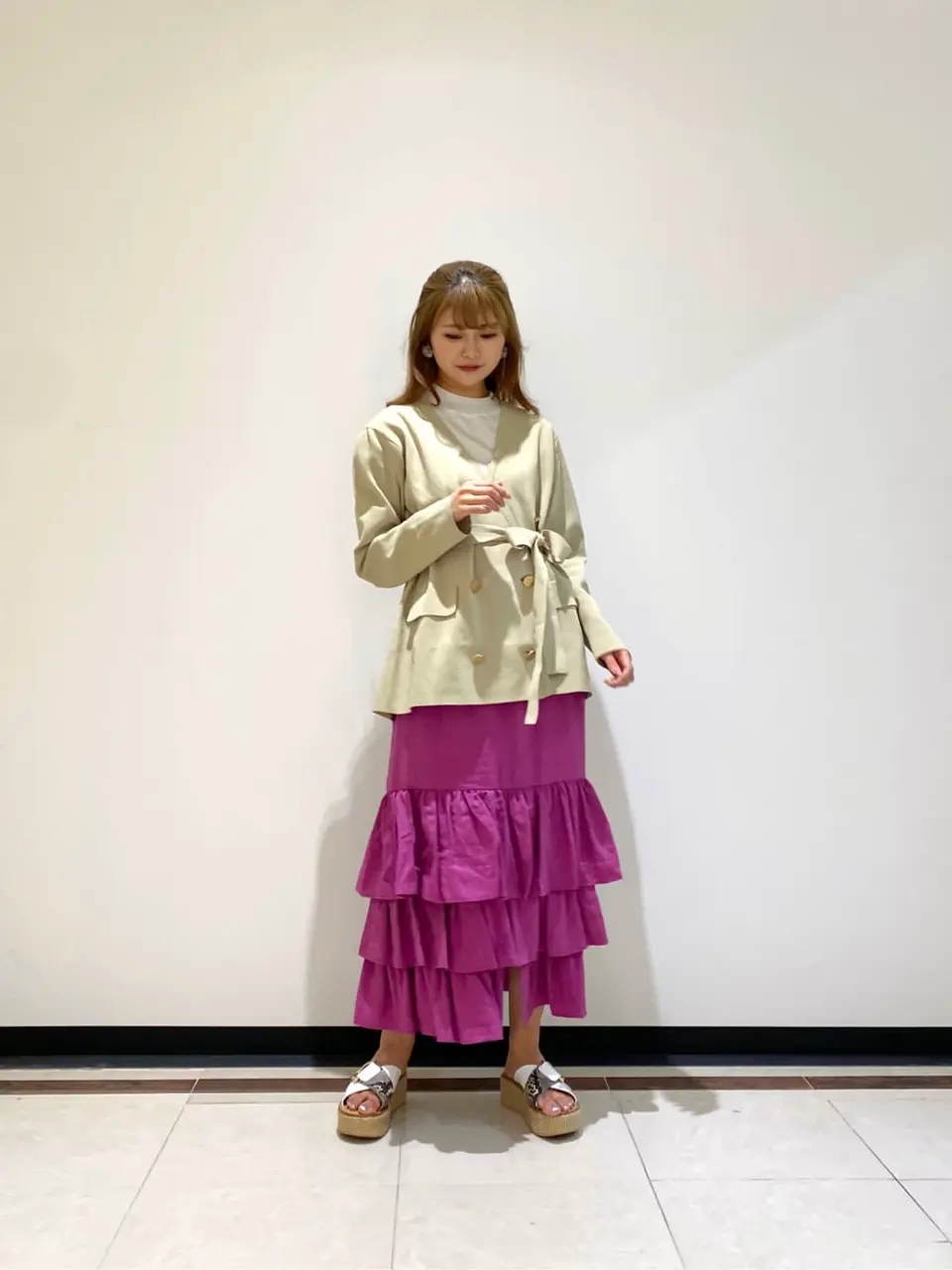 GRACE CONTINENTAL MORITA AI コーディネート画像