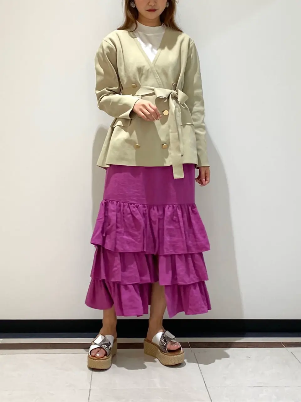 GRACE CONTINENTAL MORITA AI コーディネート画像