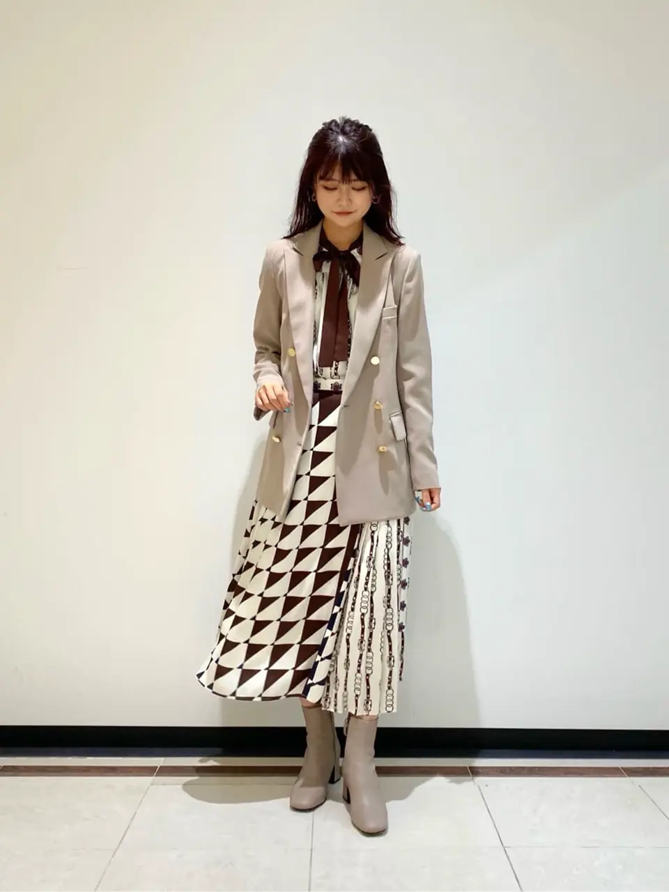 GRACE CONTINENTAL MORITA AI コーディネート画像