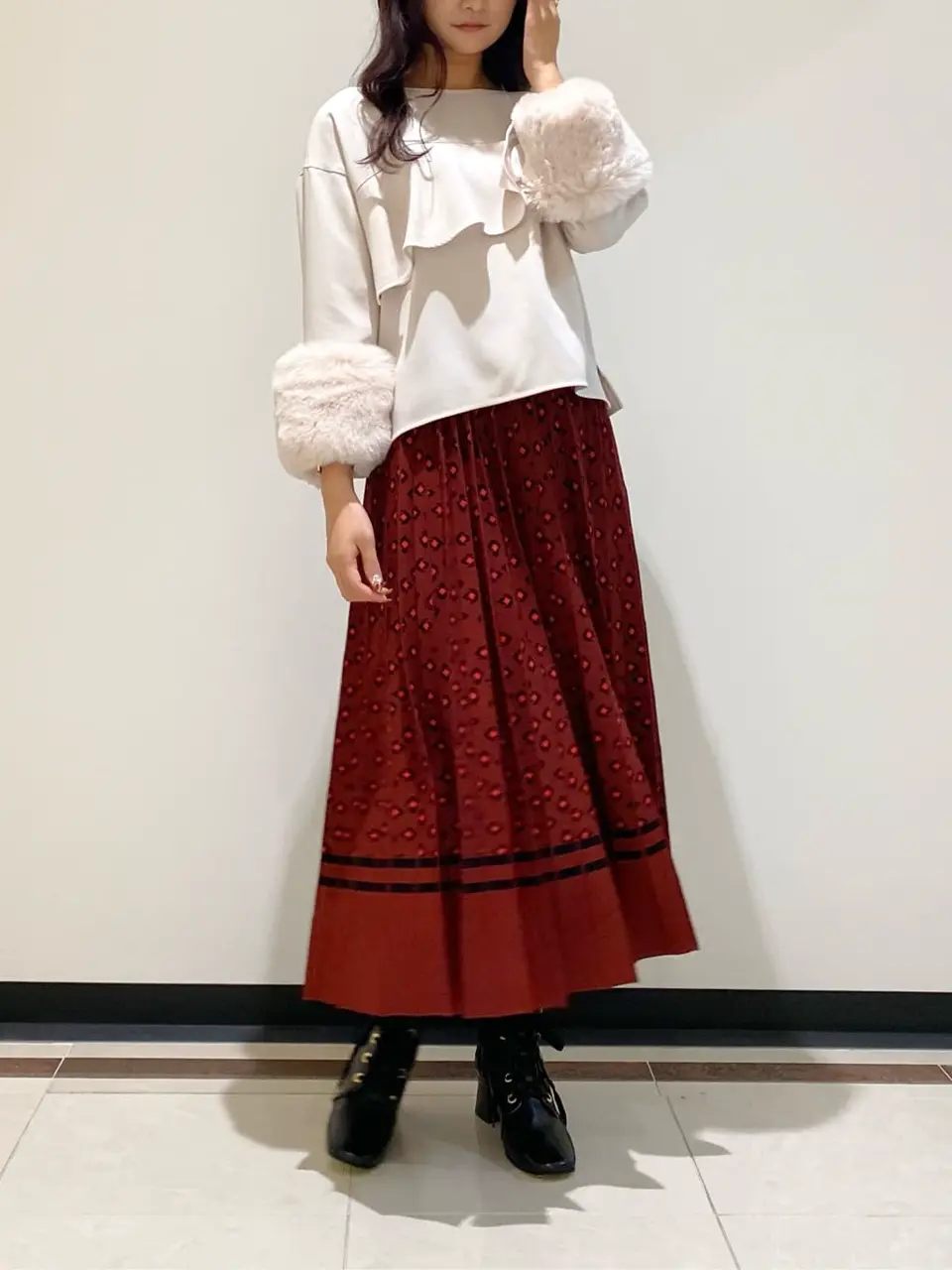 GRACE CONTINENTAL MORITA AI コーディネート画像