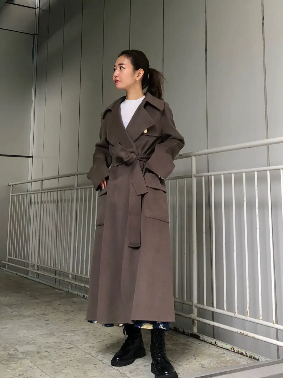 グレースコンチネンタルの 可愛いフラワープリント ベージュ ロングスカート フラワープリントミディスカート / GRACE CONTINENTAL | GRACE