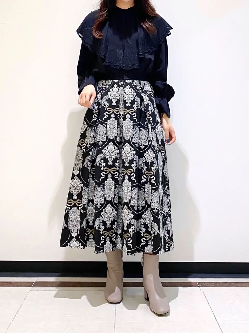 GRACE CONTINENTAL MORITA AI コーディネート画像