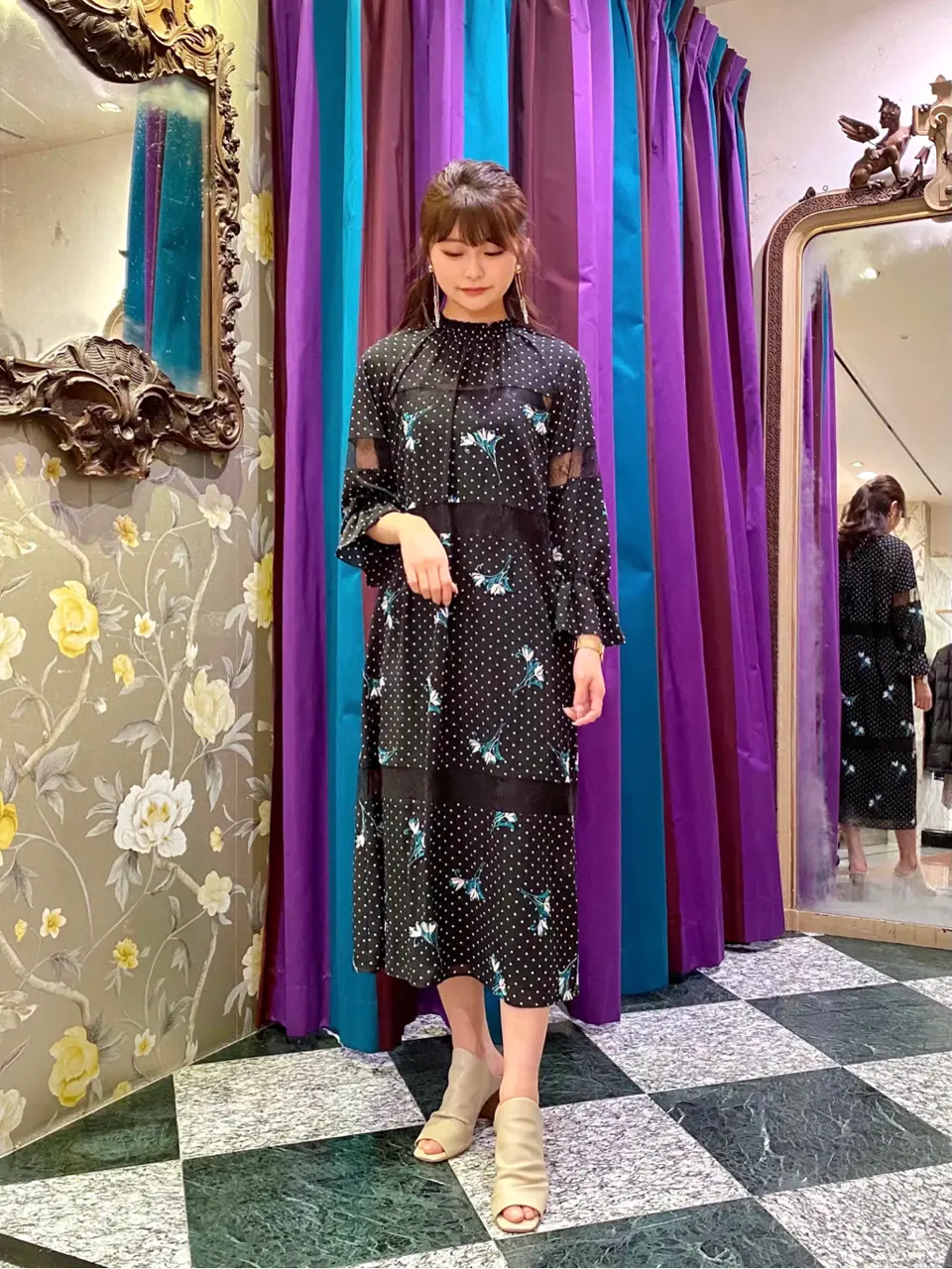 GRACE CONTINENTAL MORITA AI コーディネート画像