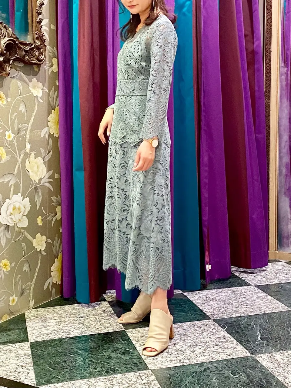 GRACE CONTINENTAL MORITA AI コーディネート画像