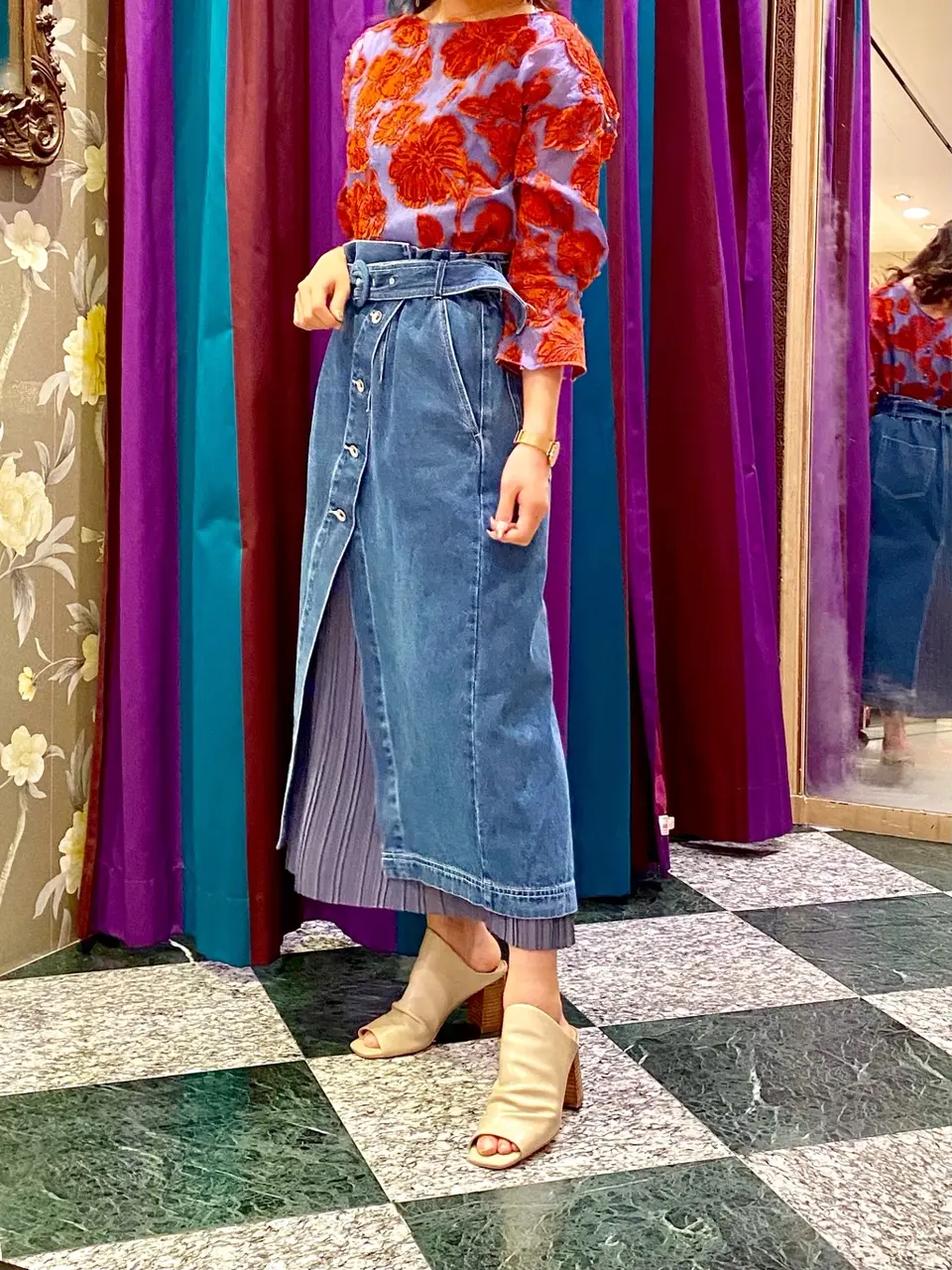 GRACE CONTINENTAL MORITA AI コーディネート画像