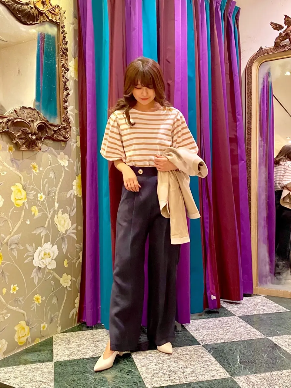 GRACE CONTINENTAL MORITA AI コーディネート画像