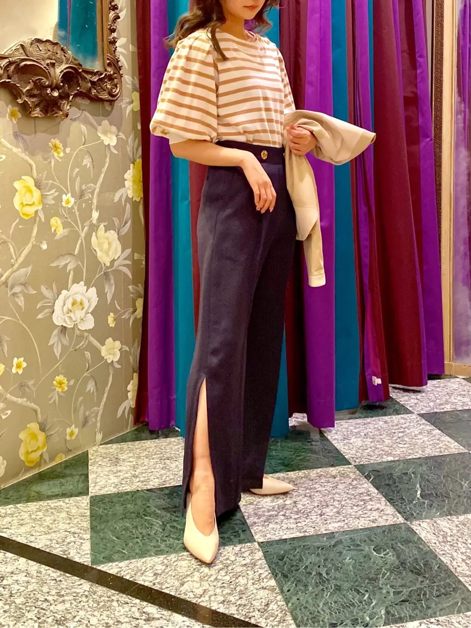 GRACE CONTINENTAL MORITA AI コーディネート画像