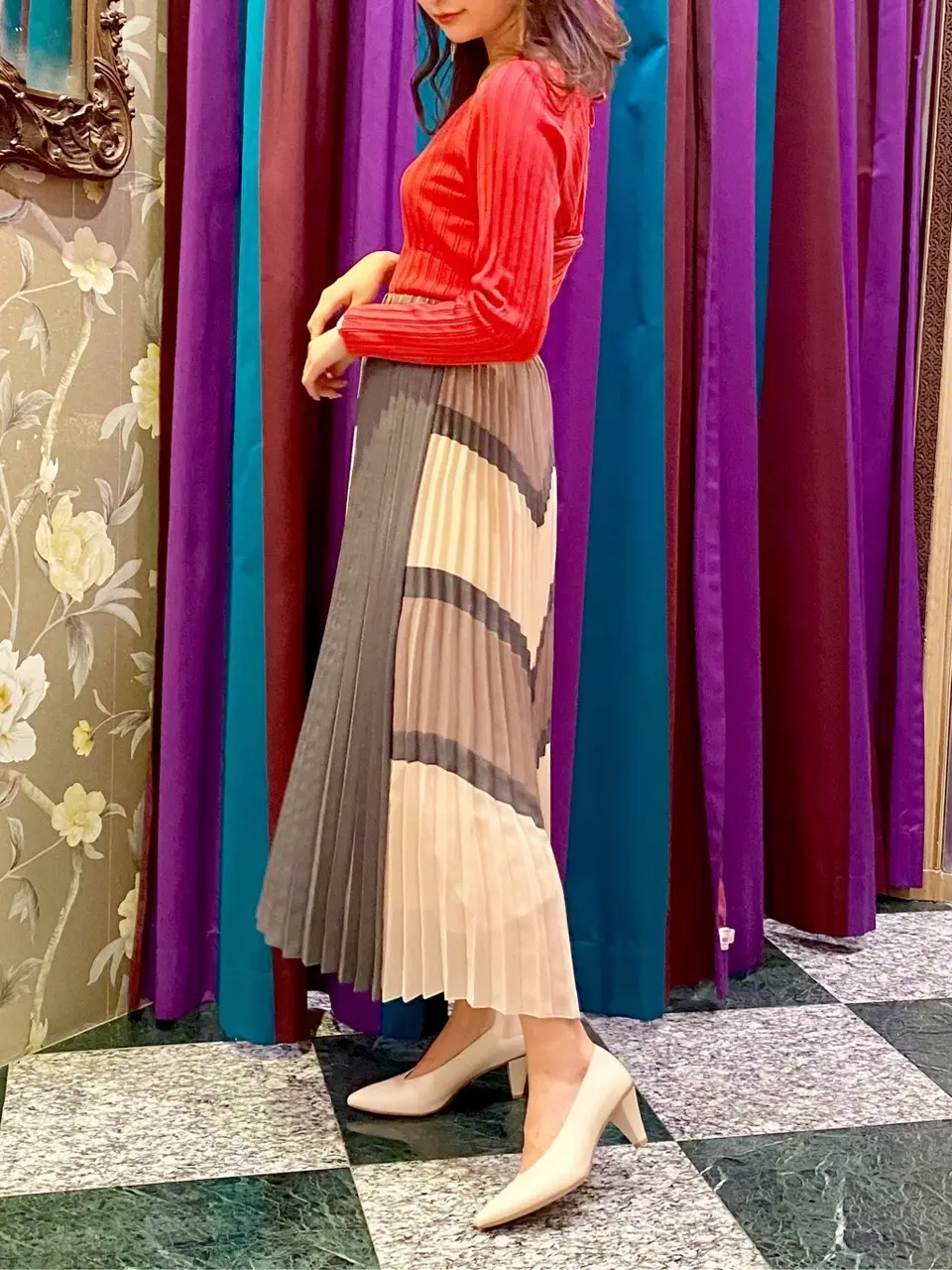 GRACE CONTINENTAL MORITA AI コーディネート画像