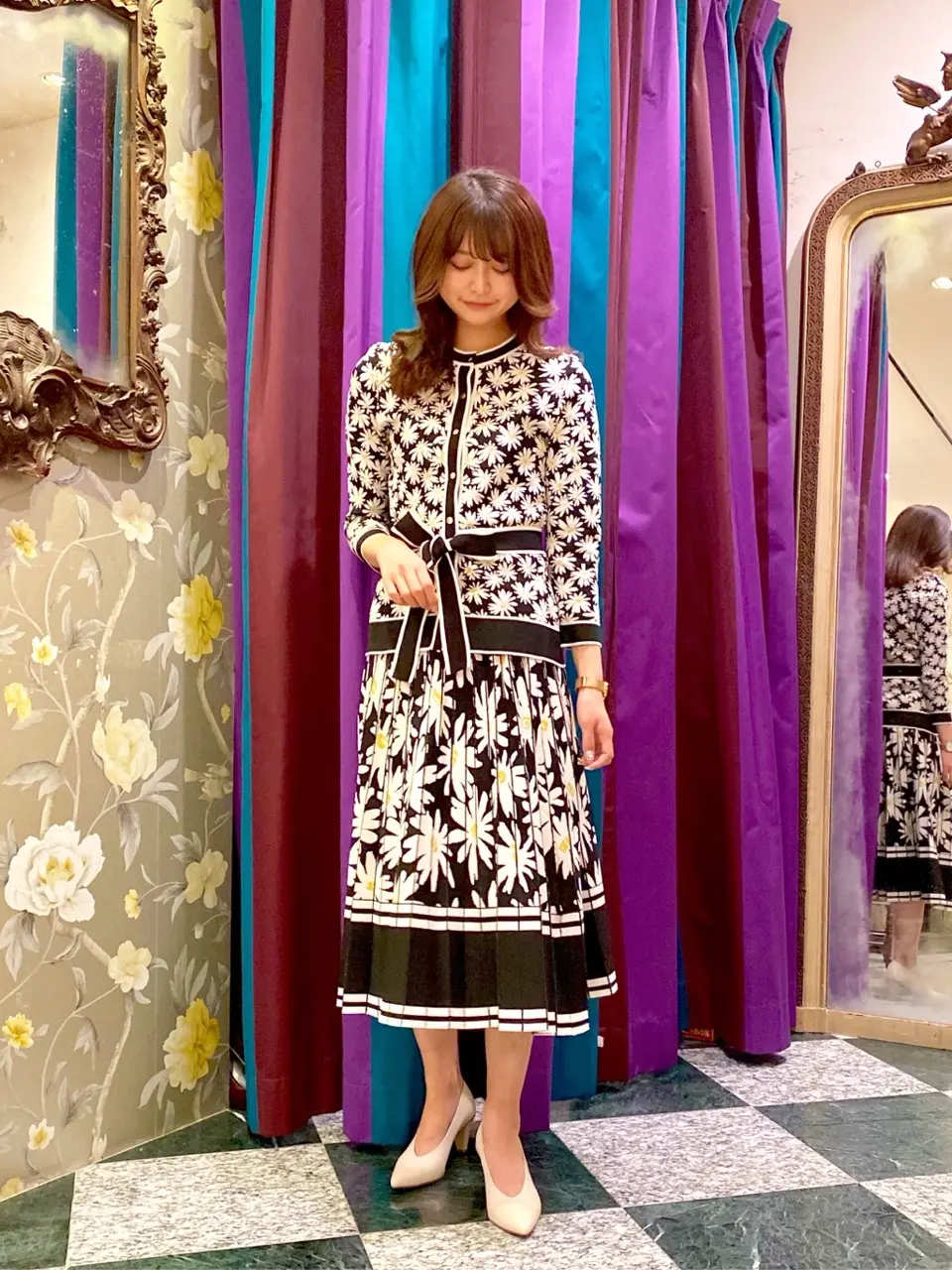 GRACE CONTINENTAL MORITA AI コーディネート画像