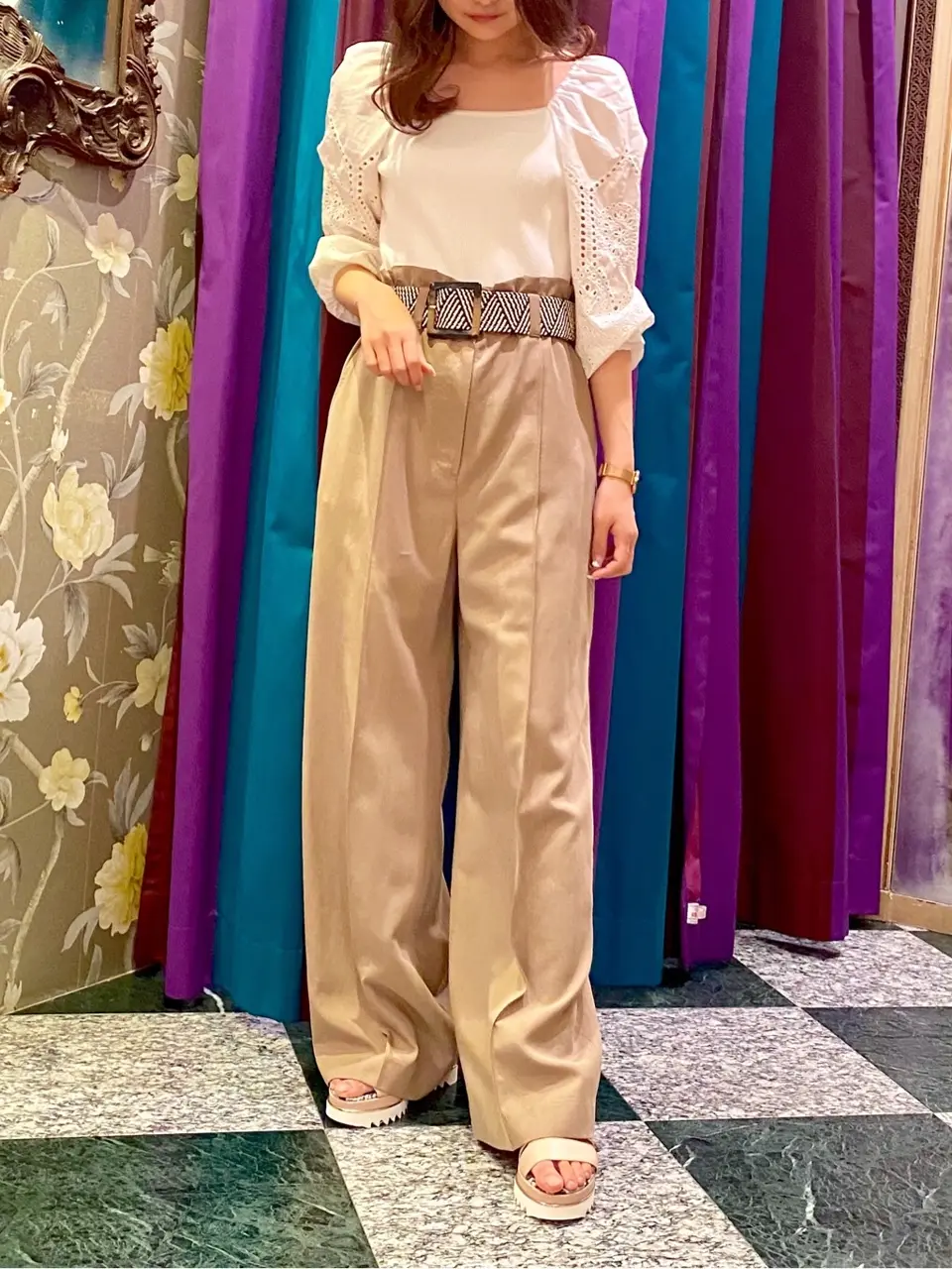 GRACE CONTINENTAL MORITA AI コーディネート画像