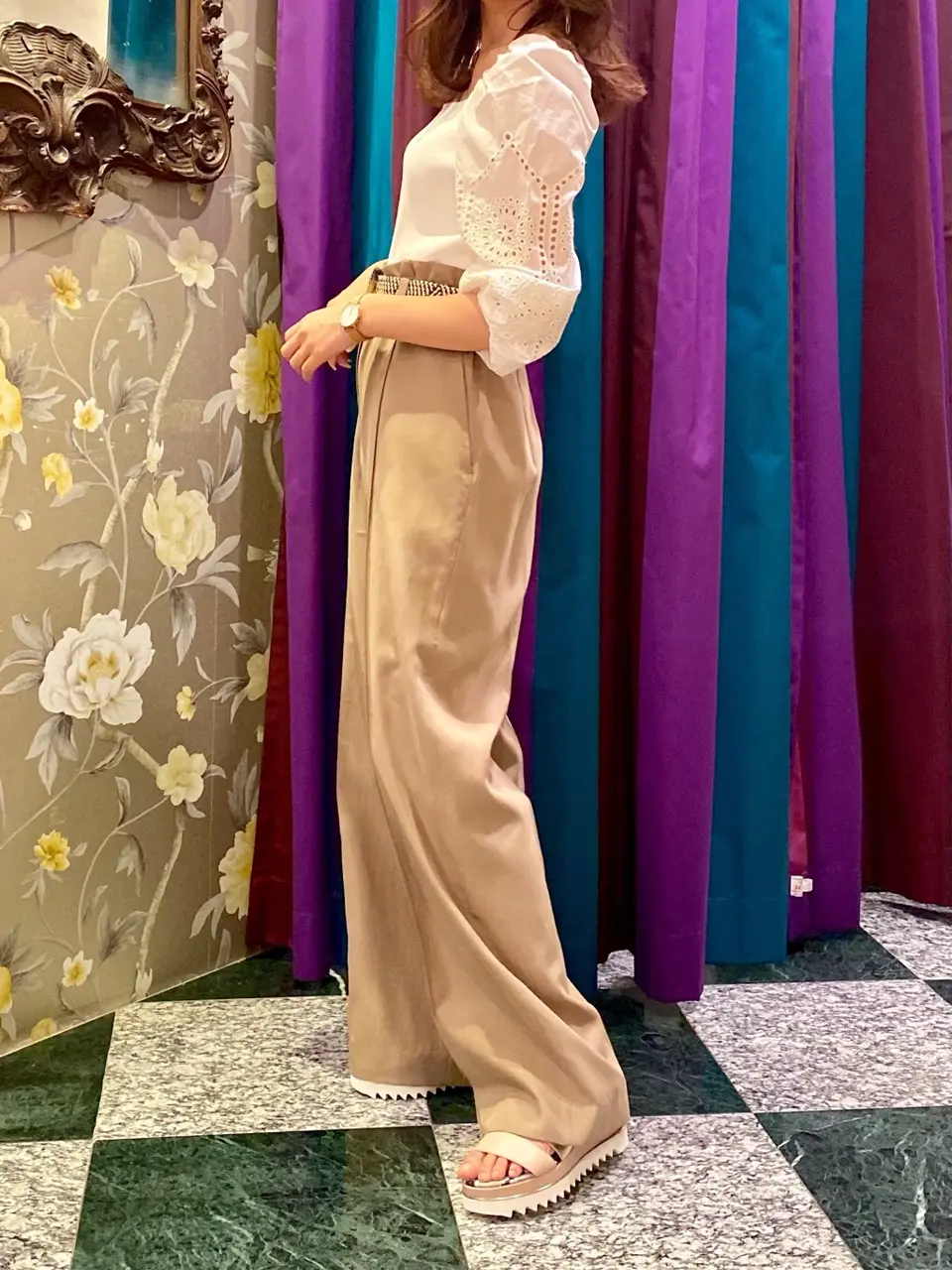 GRACE CONTINENTAL MORITA AI コーディネート画像