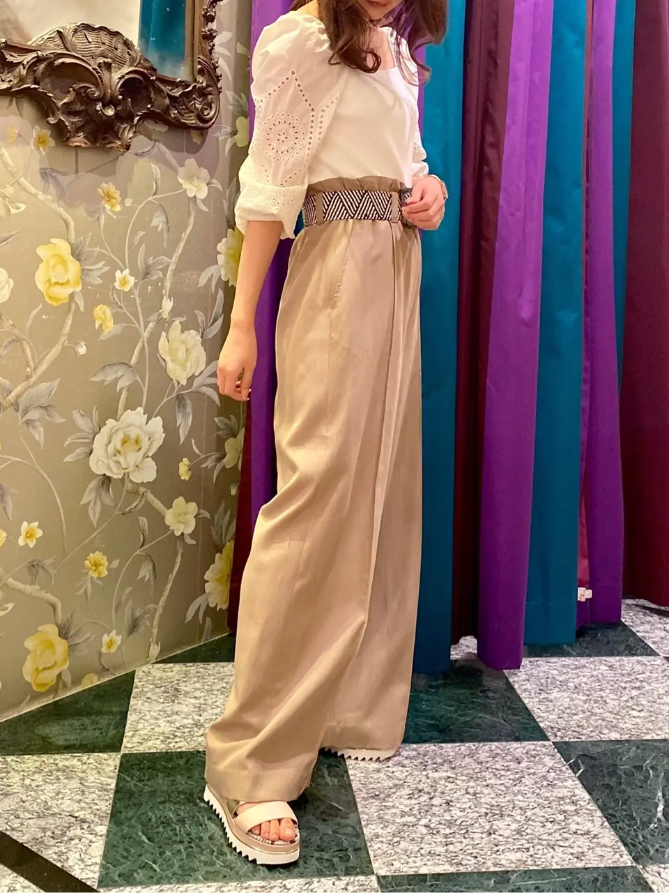 GRACE CONTINENTAL MORITA AI コーディネート画像