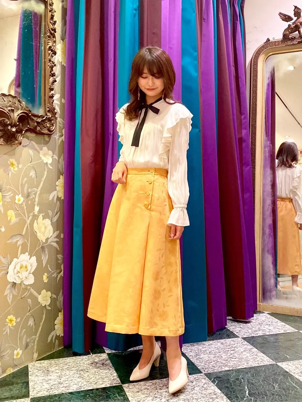 GRACE CONTINENTAL MORITA AI コーディネート画像