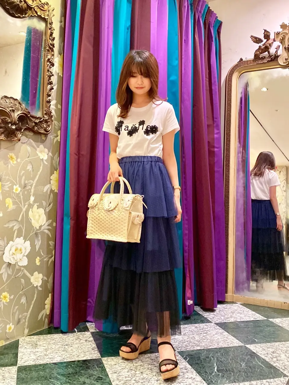 GRACE CONTINENTAL MORITA AI コーディネート画像