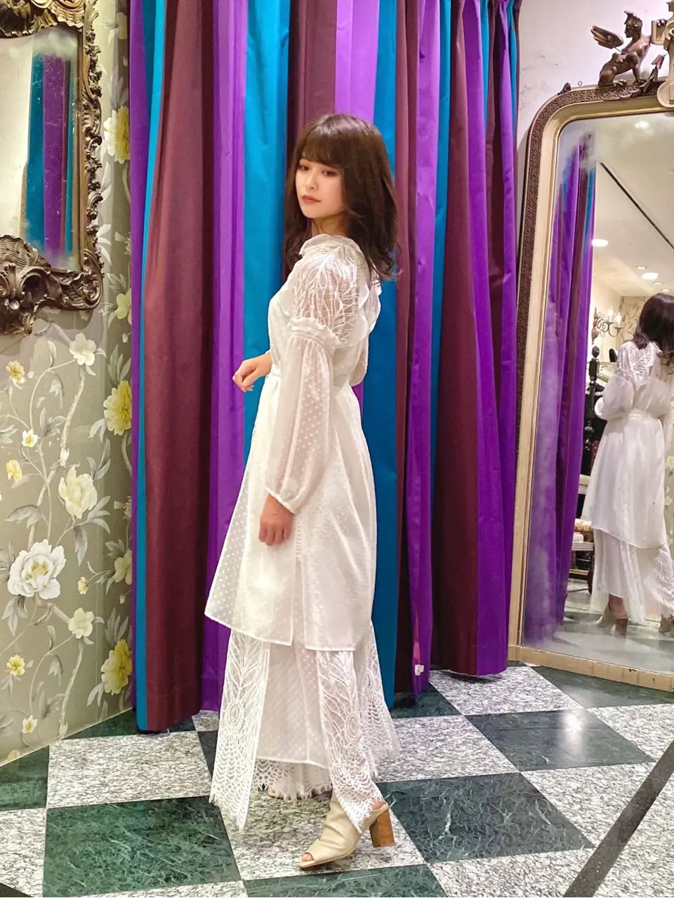 GRACE CONTINENTAL MORITA AI コーディネート画像