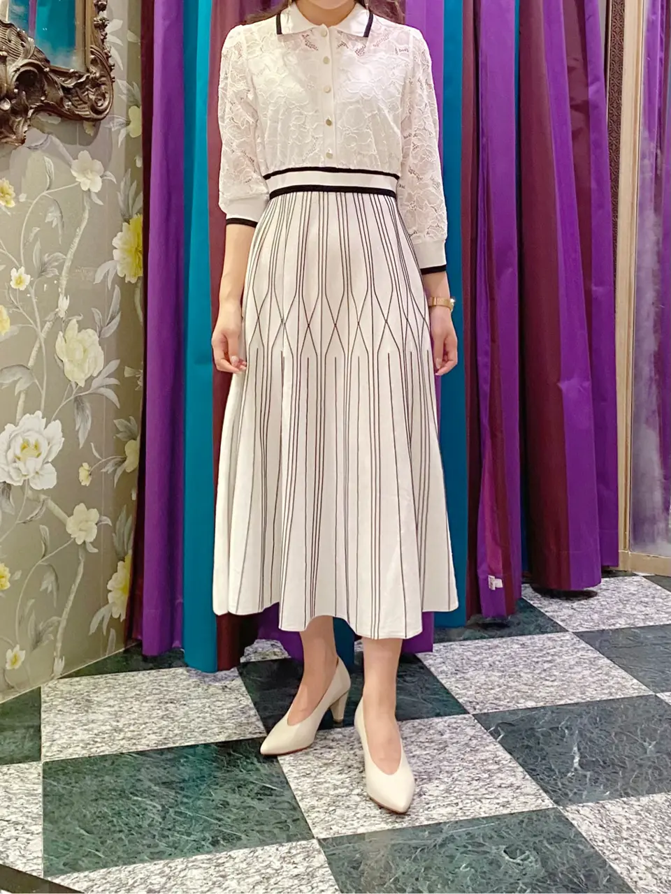 GRACE CONTINENTAL MORITA AI コーディネート画像