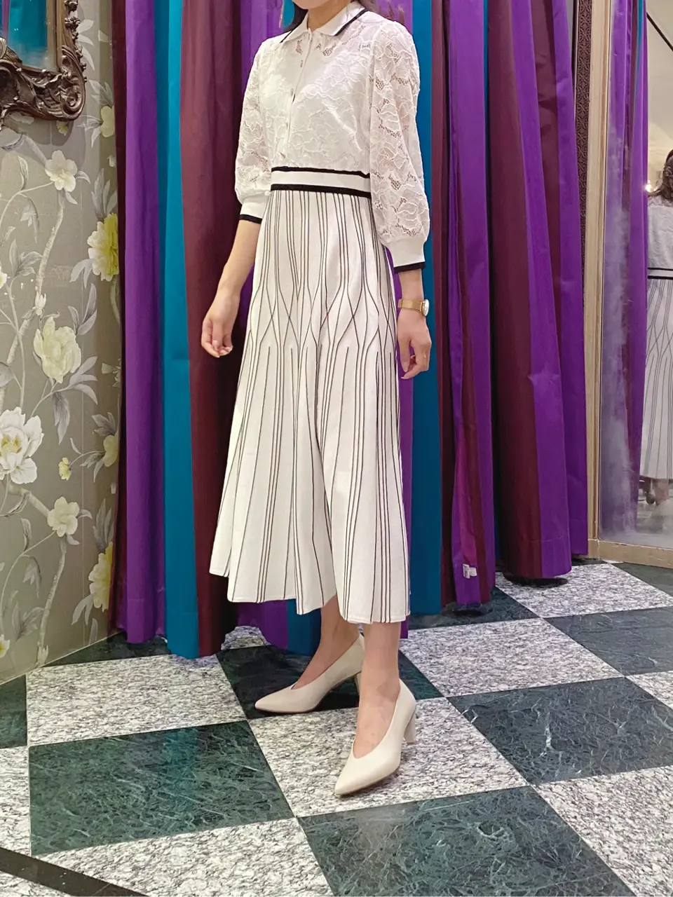 GRACE CONTINENTAL MORITA AI コーディネート画像