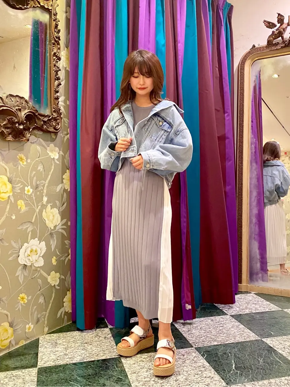 GRACE CONTINENTAL MORITA AI コーディネート画像