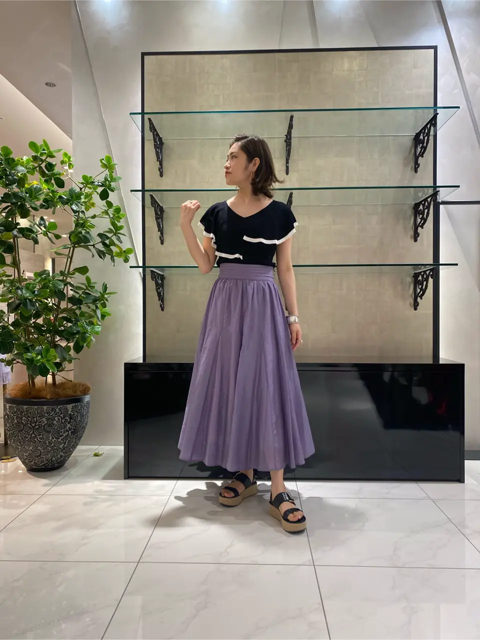 GRACE CONTINENTAL miyata コーディネート画像