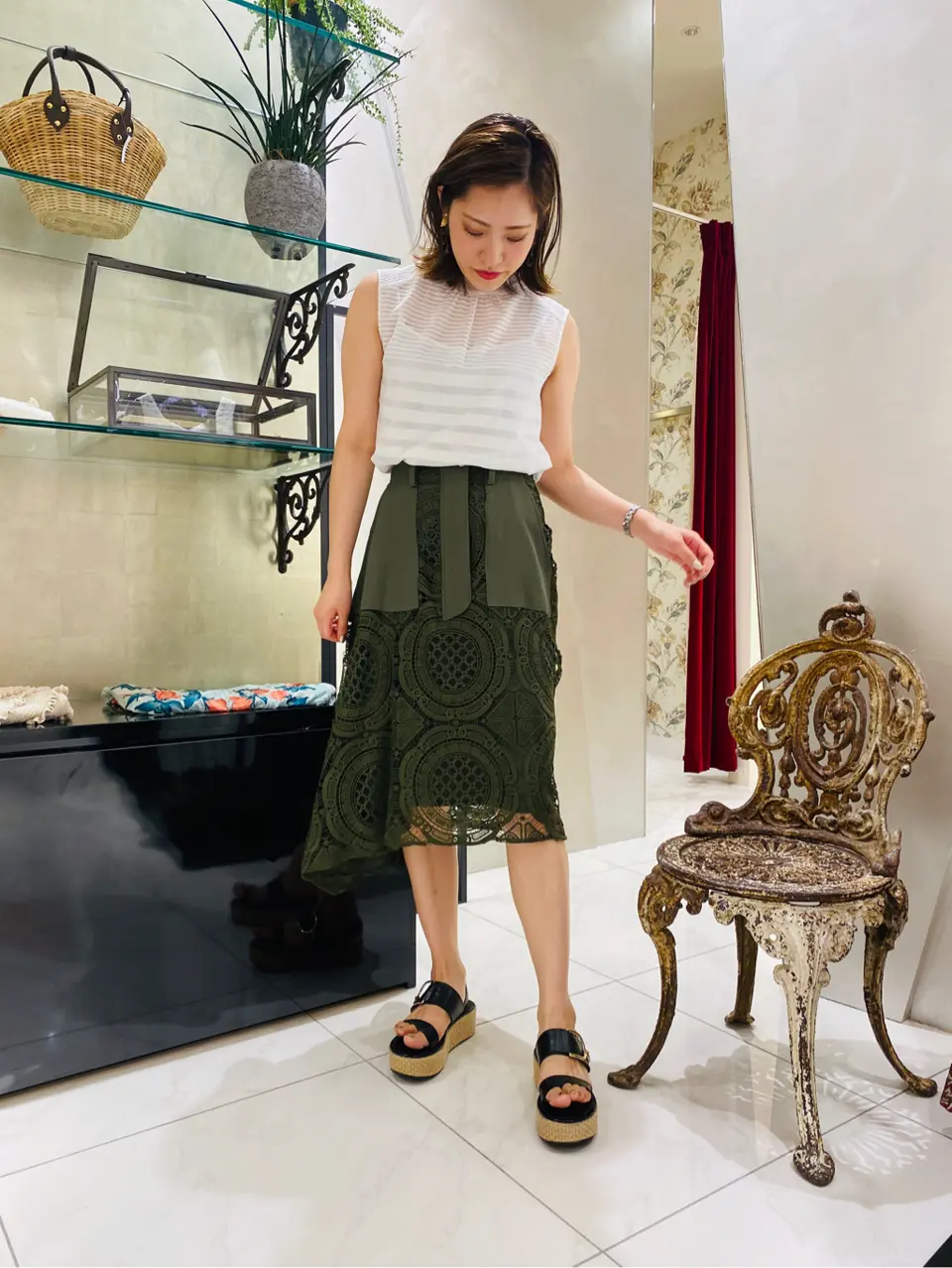 GRACE CONTINENTAL miyata コーディネート画像