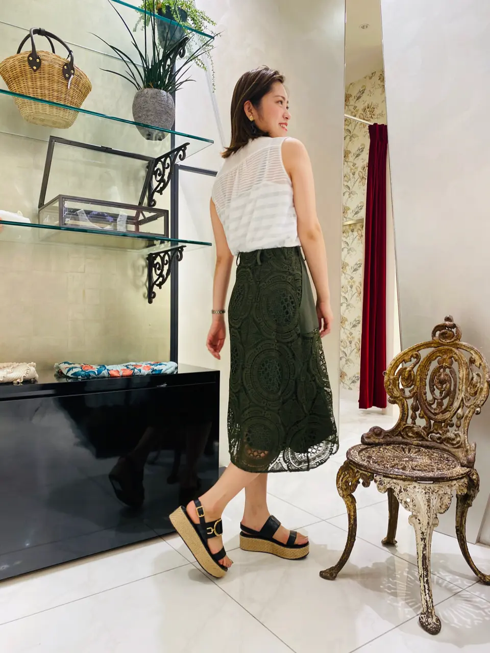 GRACE CONTINENTAL miyata コーディネート画像