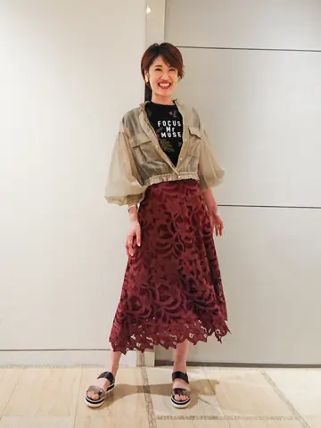 GRACE CONTINENTAL 今野　志保 コーディネート画像