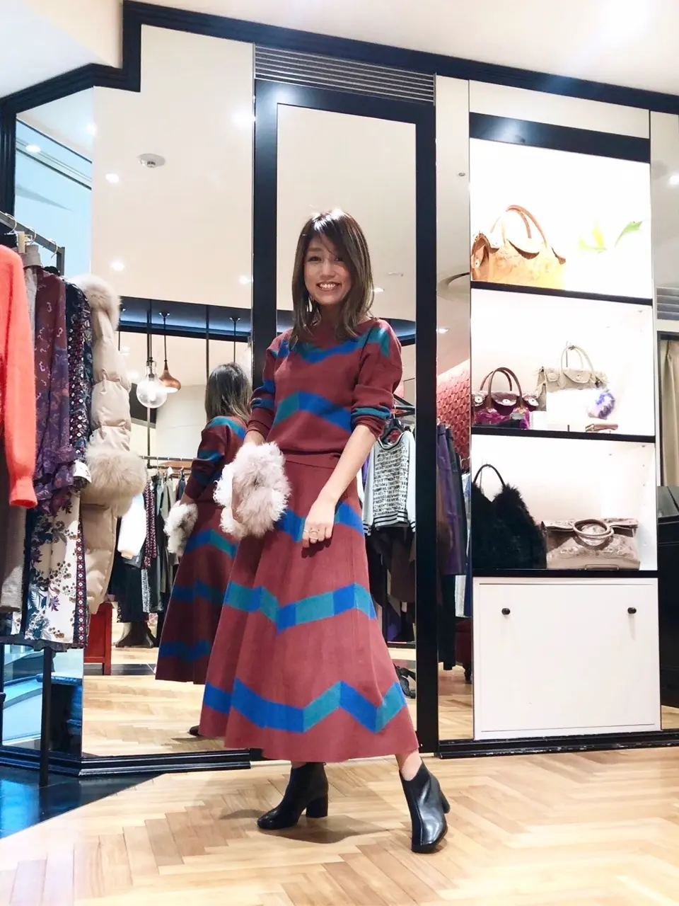 GRACE CONTINENTAL yukimi yonee コーディネート画像