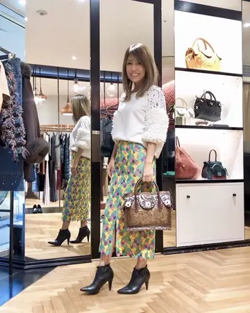 GRACE CONTINENTAL yukimi yonee コーディネート画像