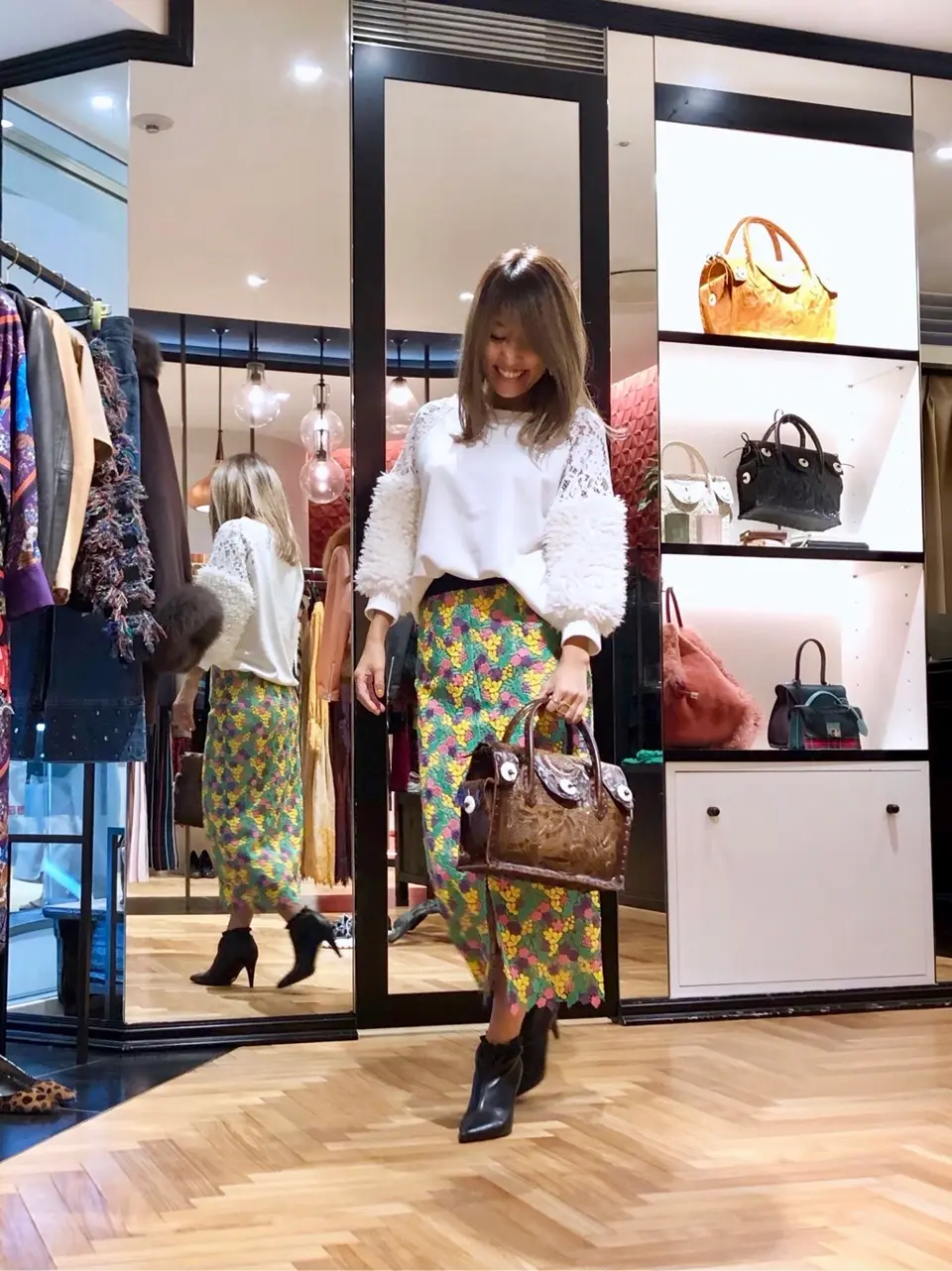 GRACE CONTINENTAL yukimi yonee コーディネート画像