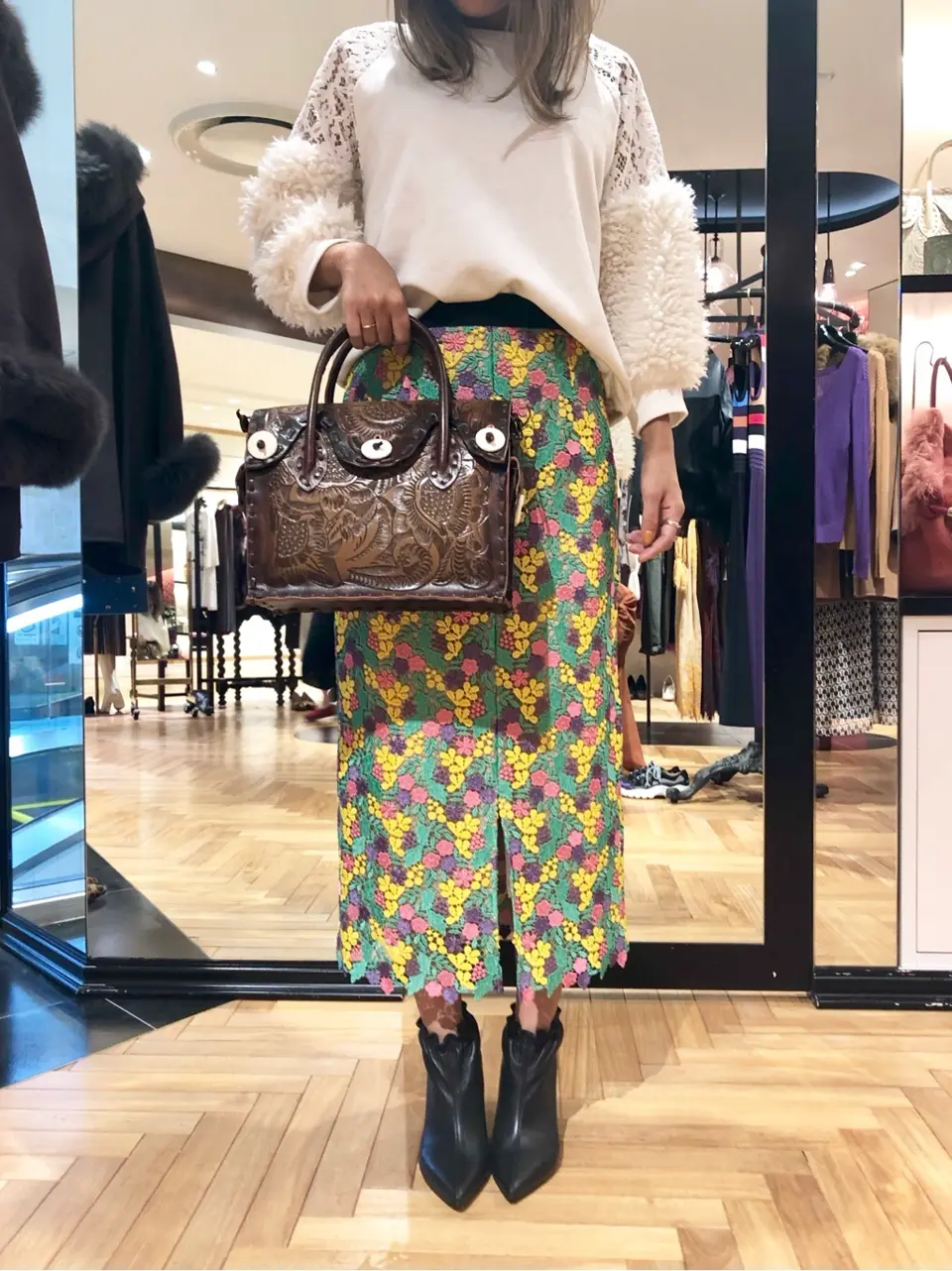 GRACE CONTINENTAL yukimi yonee コーディネート画像