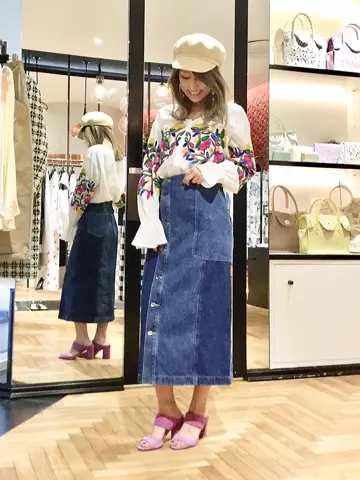 GRACE CONTINENTAL yukimi yonee コーディネート画像