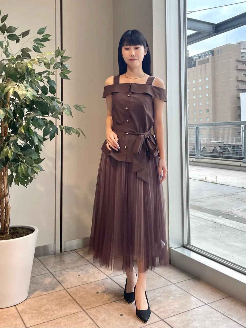 GRACE CONTINENTAL 端場　わかな コーディネート画像