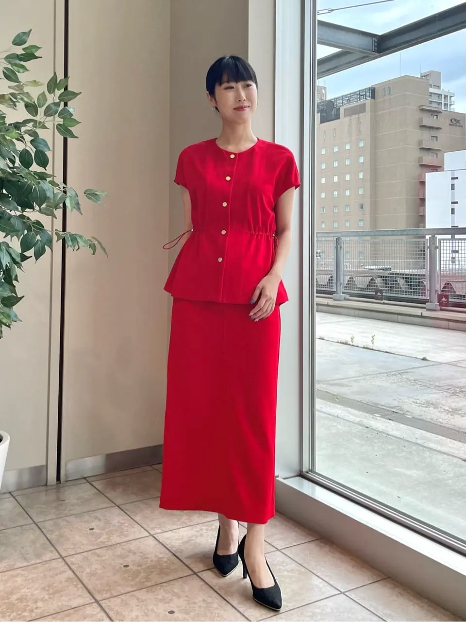 GRACE CONTINENTAL 端場　わかな コーディネート画像