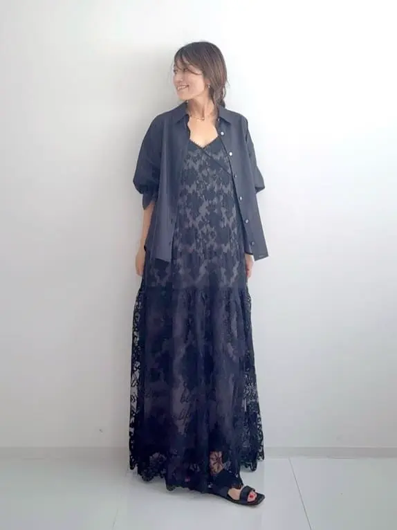 GRACE CONTINENTAL yukimi yonee コーディネート画像