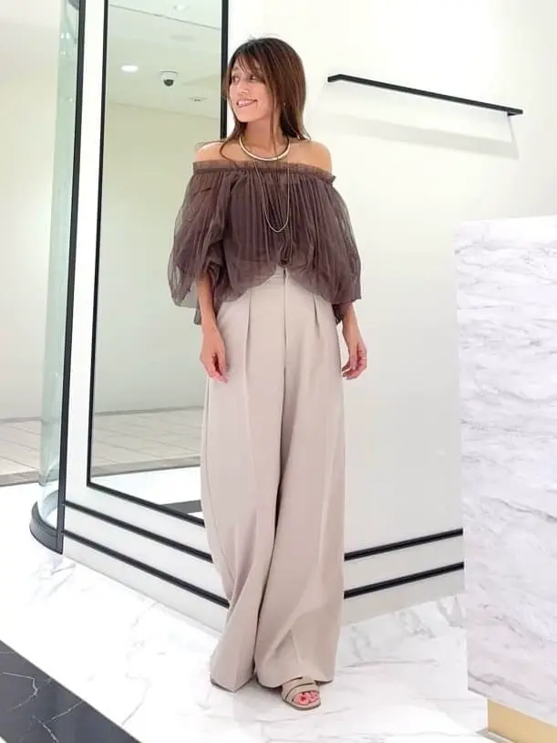 GRACE CONTINENTAL yukimi yonee コーディネート画像