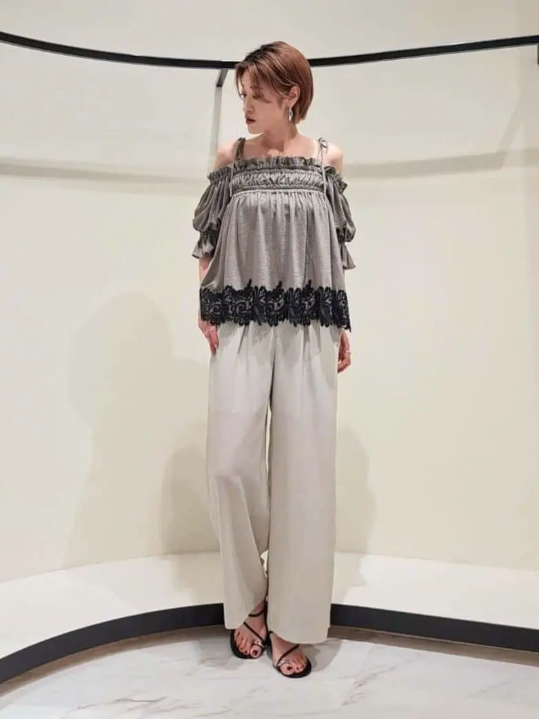 GRACE CONTINENTAL / グレースコンチネンタル ギャザーフレアトップ ギャザーフレアトップ / GRACE CONTINENTAL | GRACE CONTINENTAL